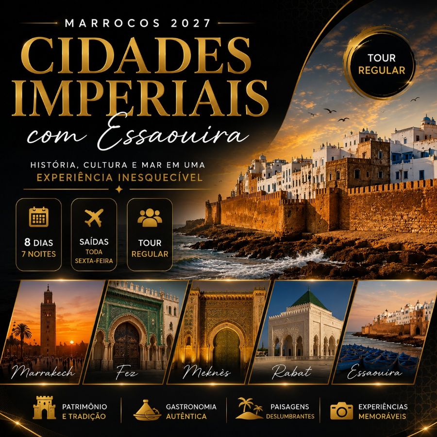MARROCOS - CIDADES IMPERIAIS COM ESSAOUIRA (icvim8d)